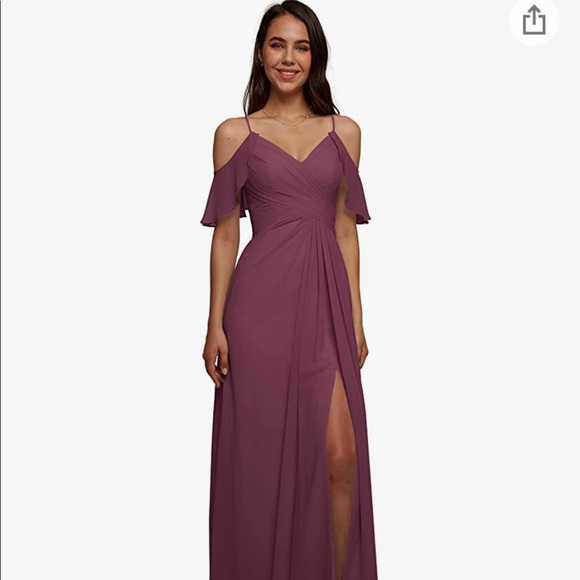 Chianti Colored Wedding Dress - Picture 2 of 7